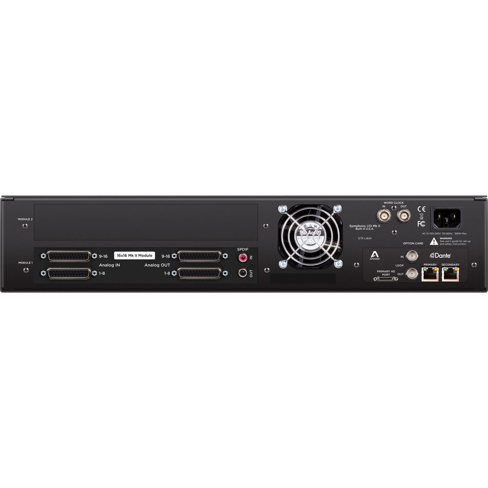 Apogee Electronics Symphony I/O Mk II Dante / Pro Tools Audio Interface with 16x16 Analog I/O - View 2 | MusicMarket