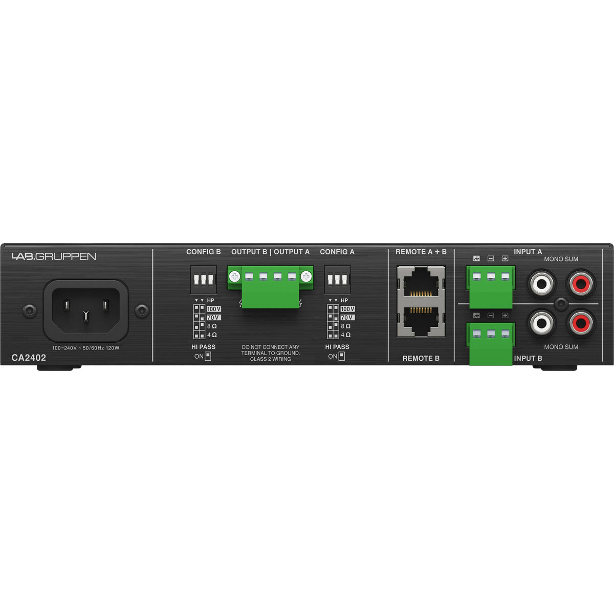Lab Gruppen CA2402 2 x 240W Commercial Amplifier - View 3 | MusicMarket