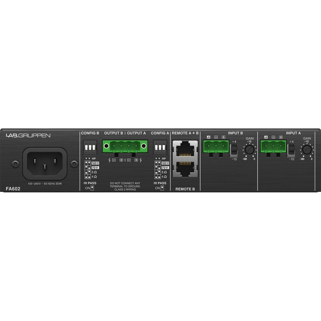 Lab Gruppen FA602 2 x 60W Commercial Amplifier - View 2 | MusicMarket