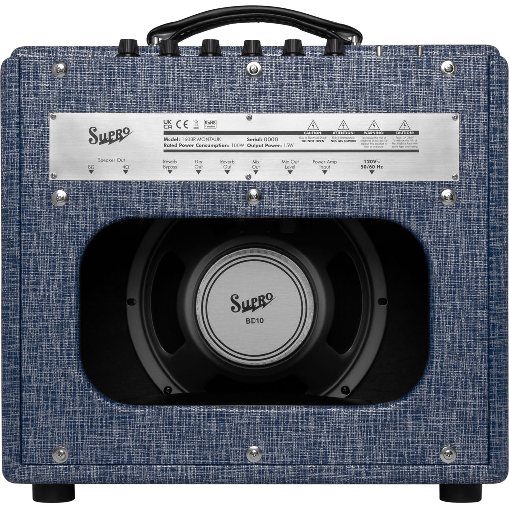 Supro 1608R Montauk 15 Watt 1x10” Guitar Combo Amplifier - View 4 | MusicMarket