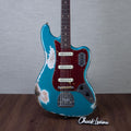 Fender Custom Shop 1962 Bass VI Super Heavy Relic Electric Guitar - Faded Ocean Turquoise - #CZ591279 - MusicMarket