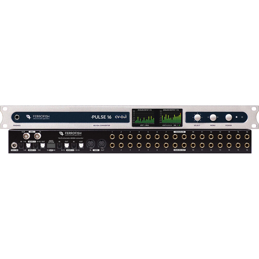Ferrofish Pulse 16 with Analog Outputs Modified for CV/Gate Compatibility - MusicMarket