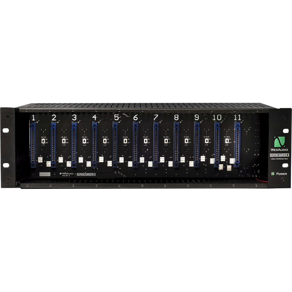 WesAudio Supercarrier II Rackmount 11-Slot 500 Series Enclosure - MusicMarket