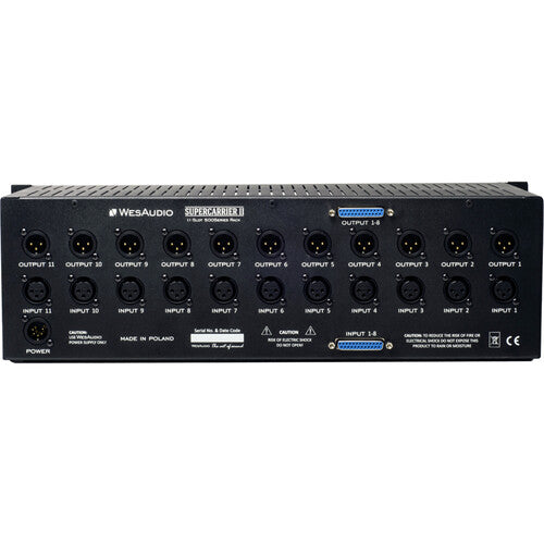 WesAudio Supercarrier II Rackmount 11-Slot 500 Series Enclosure - View 2 | MusicMarket