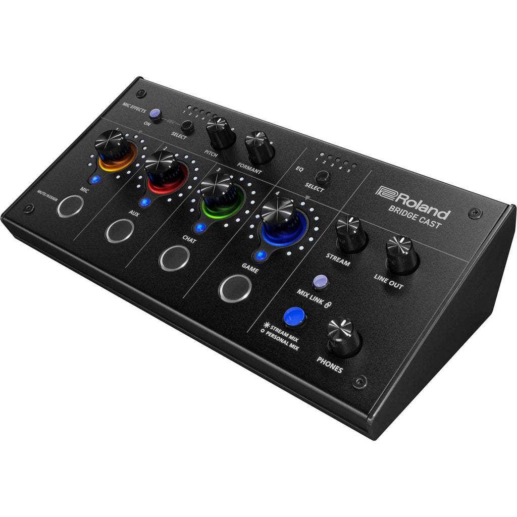 Roland BRIDGE CAST Dual-Bus Streaming/Gaming Mixer - View 3 | MusicMarket