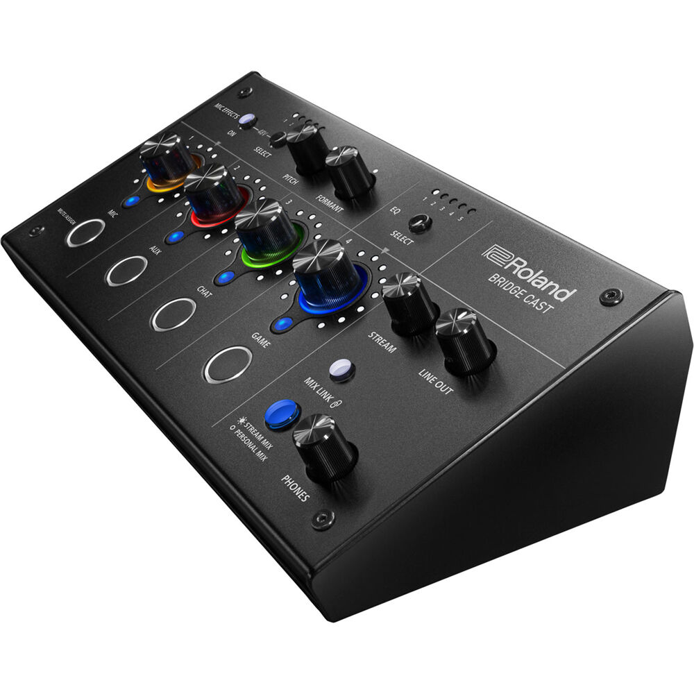 Roland BRIDGE CAST Dual-Bus Streaming/Gaming Mixer - View 5 | MusicMarket