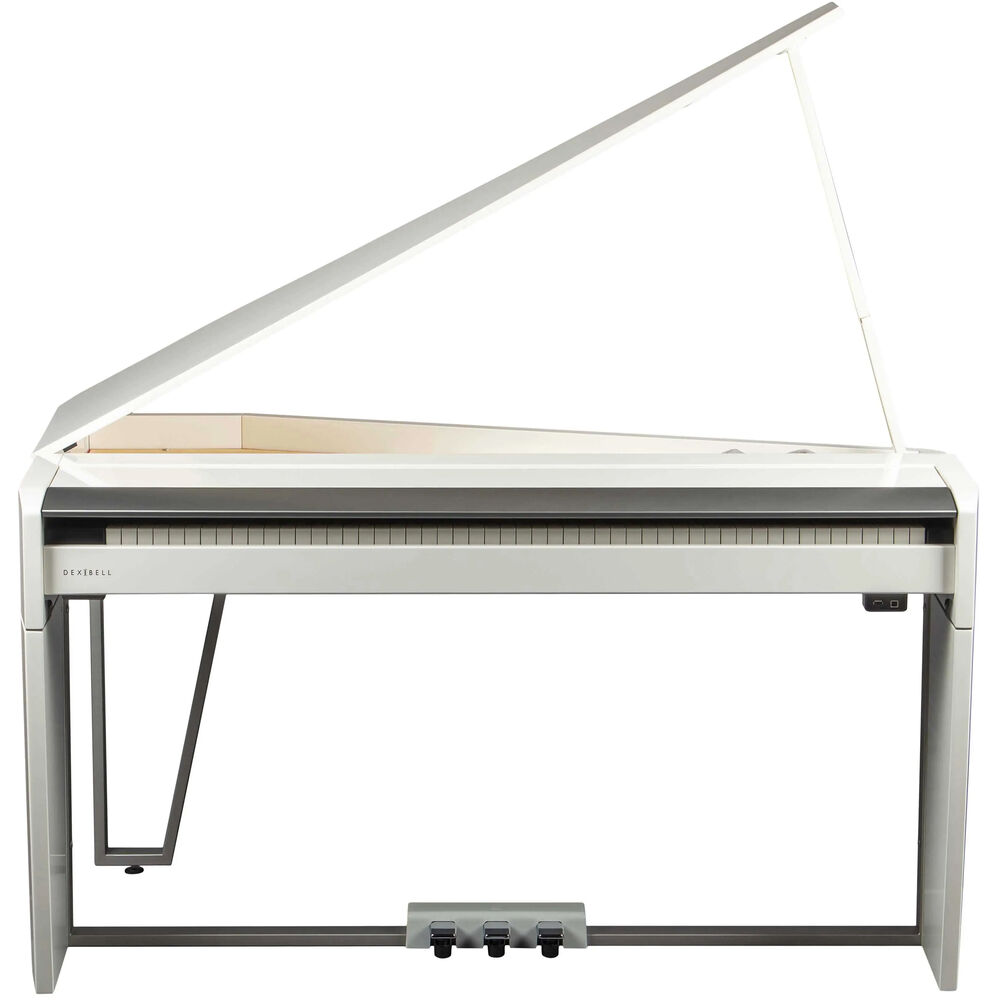 Dexibell VIVO H10MG Digital Mini Grand Piano with Bench (Polished White) - View 3 | MusicMarket