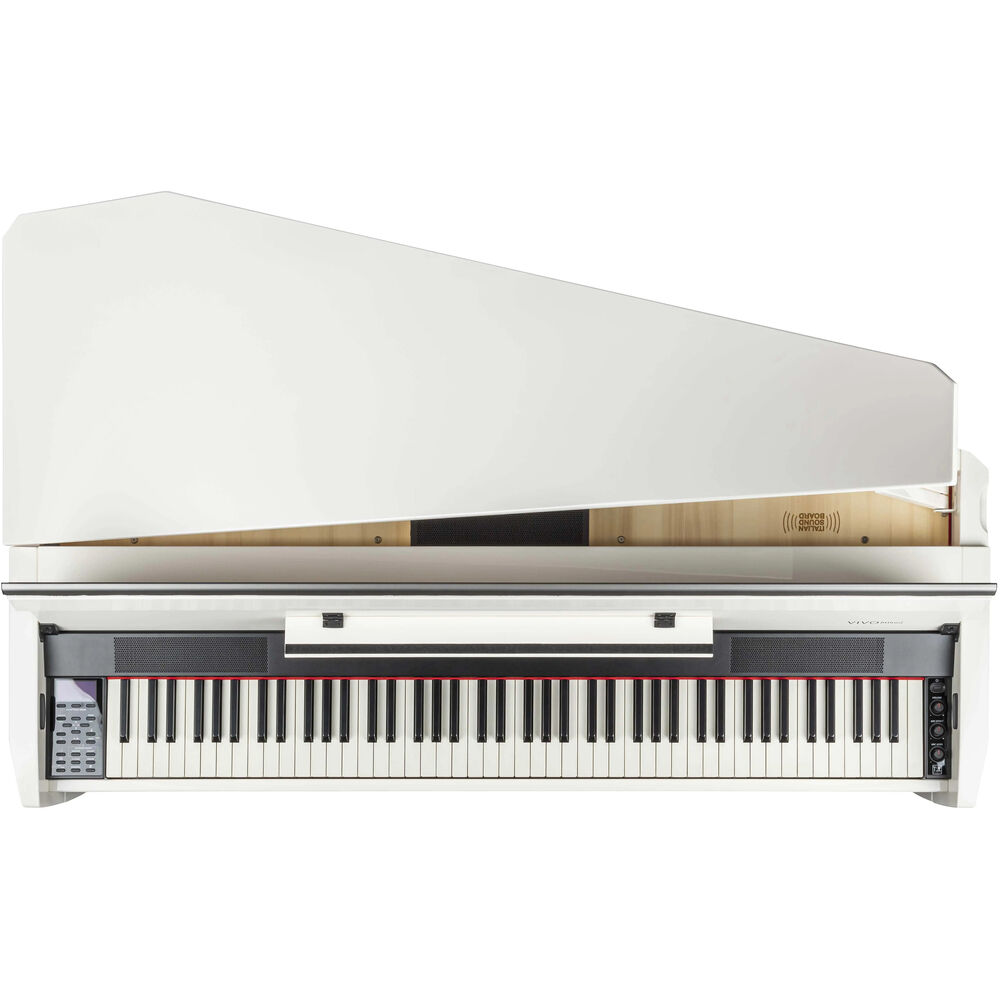 Dexibell VIVO H10MG Digital Mini Grand Piano with Bench (Polished White) - View 5 | MusicMarket