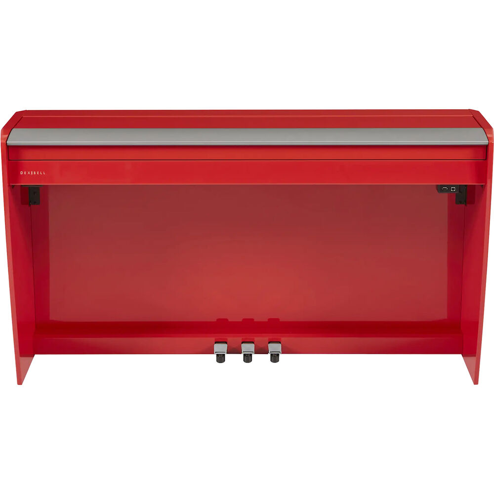 Dexibell VIVO H10 Digital Upright Piano with Bench (Polished Dark Red) - View 3 | MusicMarket