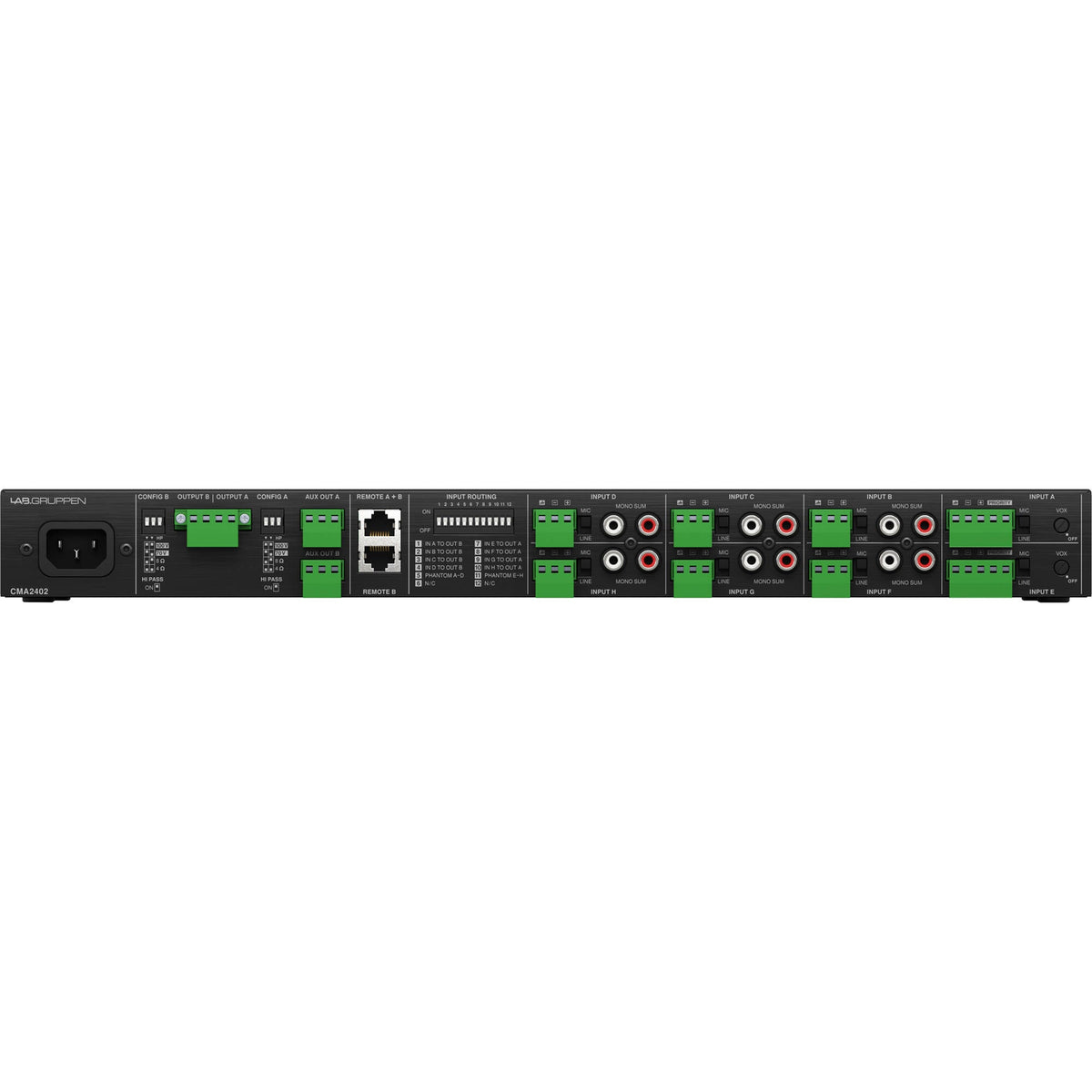 Lab Gruppen CMA2402 8-Input Commercial Mixer Amplifier - View 4 | MusicMarket