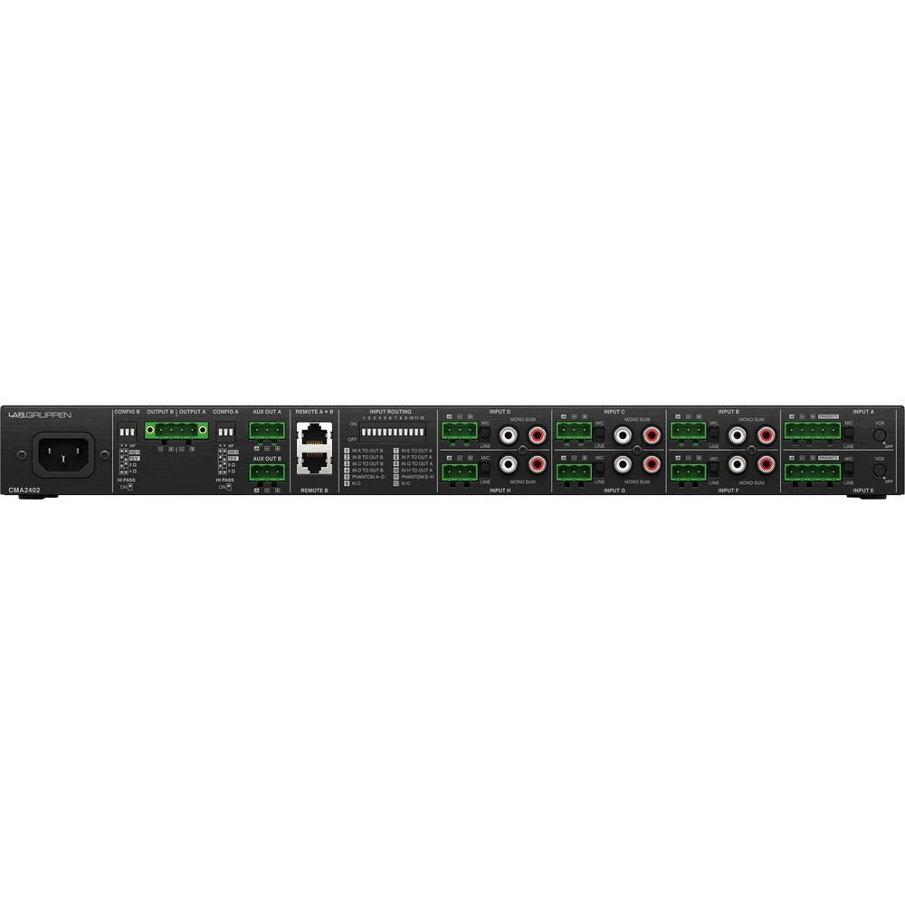 Lab Gruppen CMA2402 8-Input Commercial Mixer Amplifier - View 5 | MusicMarket