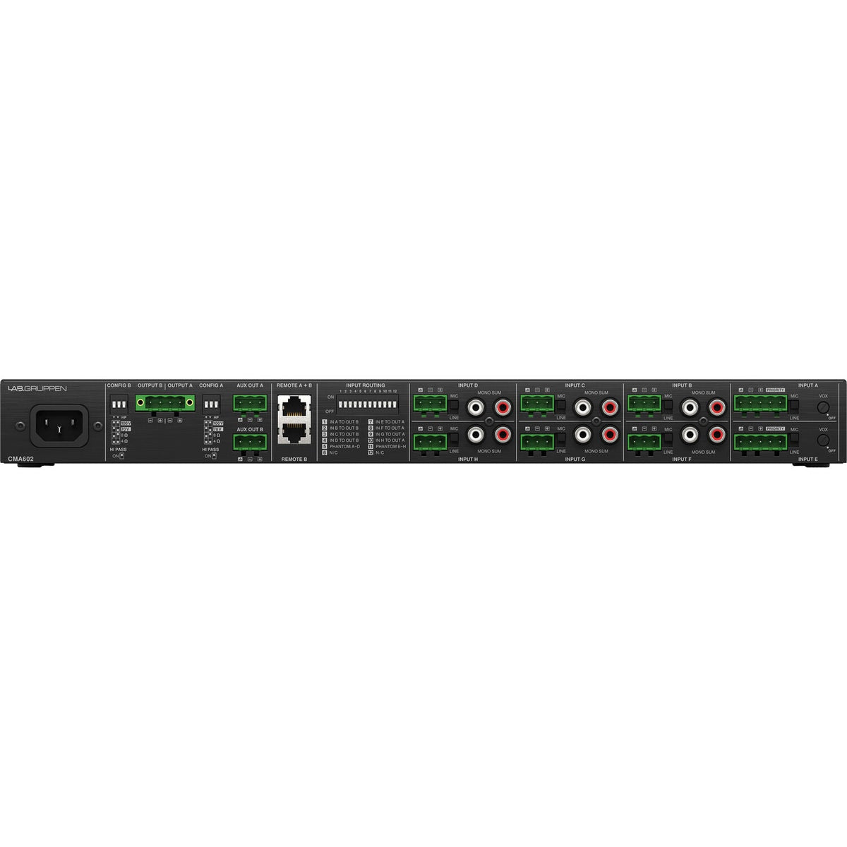 Lab Gruppen CMA602 8-Input Commercial Mixer Amplifier - View 4 | MusicMarket
