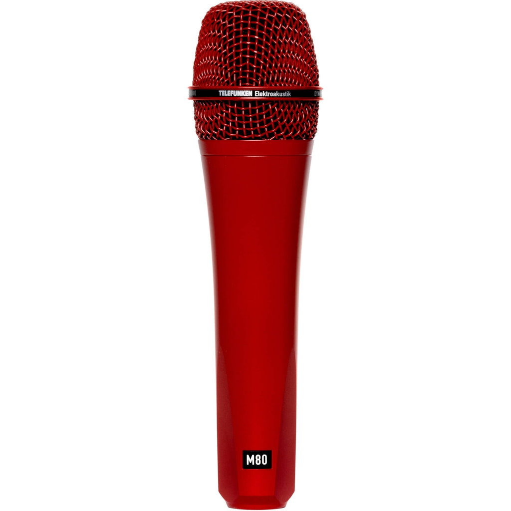 Telefunken M80 Supercardioid Dynamic Handheld Vocal Microphone, Red - View 3 | MusicMarket