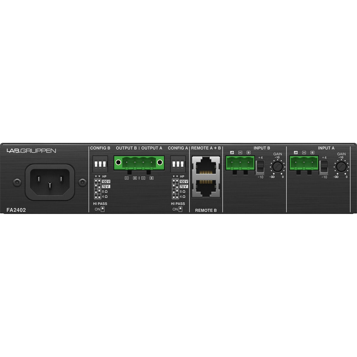 Lab Gruppen FA2402 Two-Channel 240W Commercial Amplifier - View 4 | MusicMarket