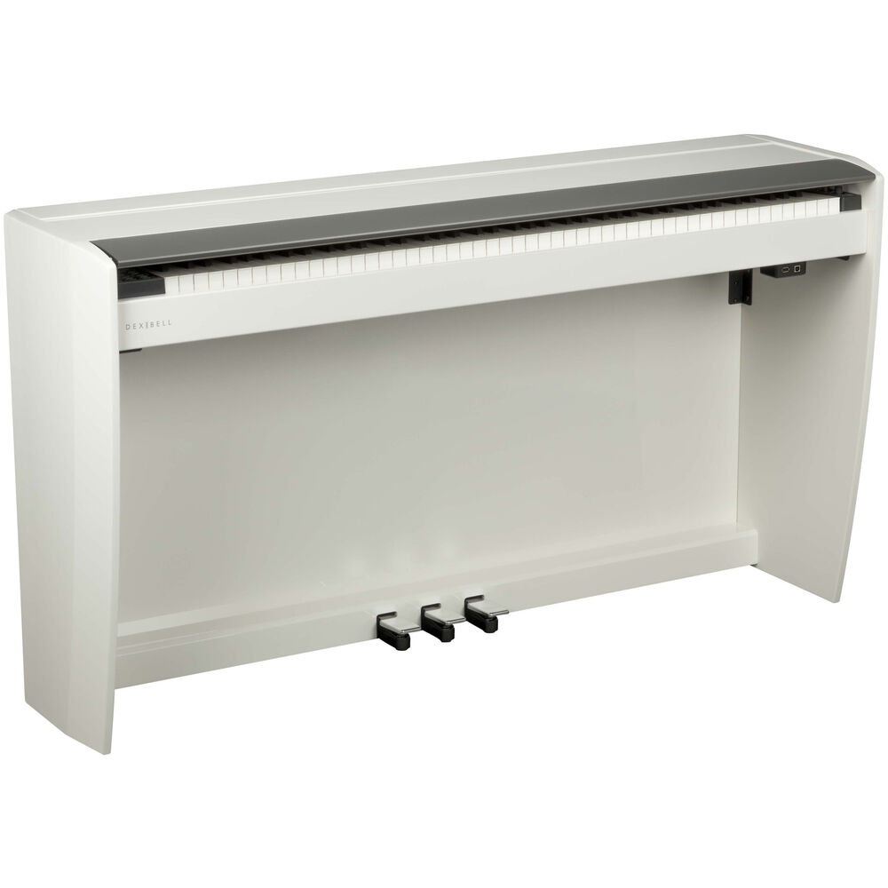 Dexibell VIVO H10 Digital Upright Piano with Bench (Polished White) - View 5 | MusicMarket