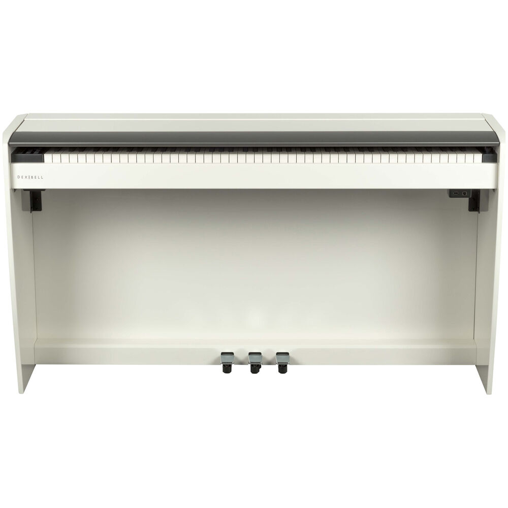 Dexibell VIVO H10 Digital Upright Piano with Bench (Polished White) - View 3 | MusicMarket