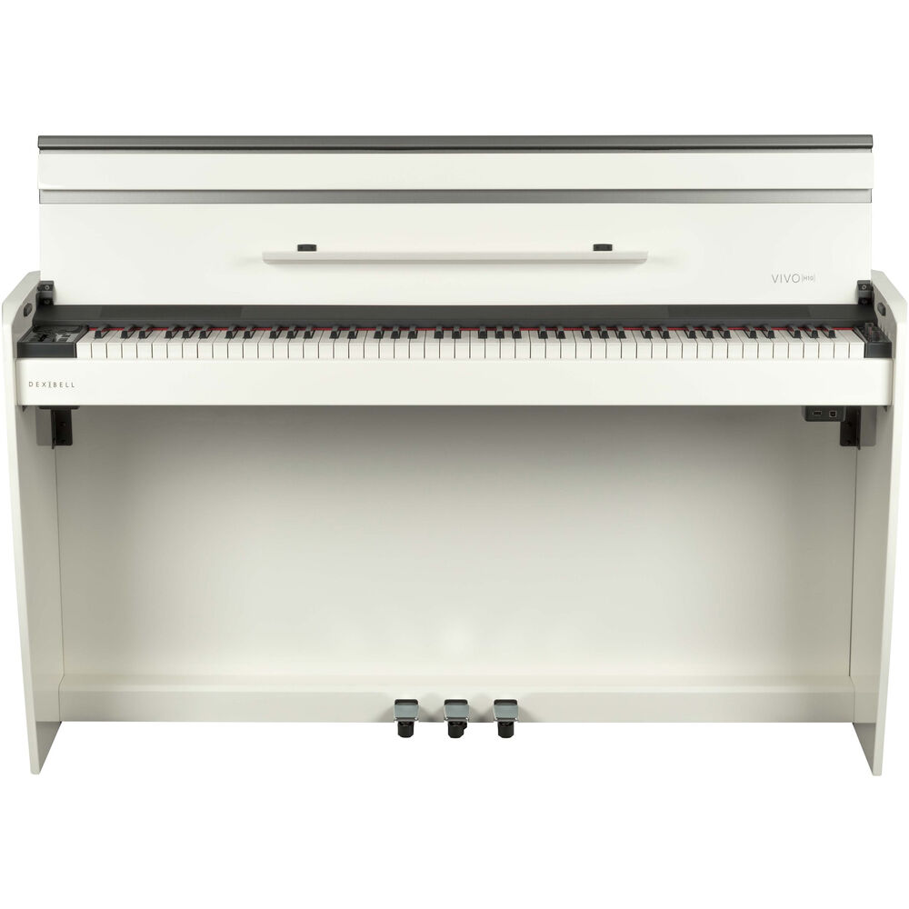 Dexibell VIVO H10 Digital Upright Piano with Bench (Matte White) - MusicMarket