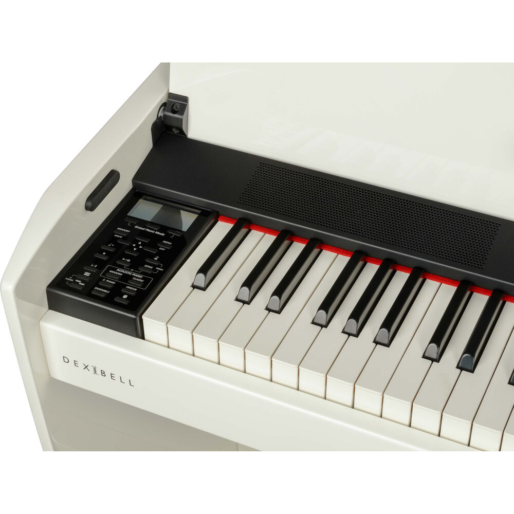 Dexibell VIVO H10 Digital Upright Piano with Bench (Matte White) - View 6 | MusicMarket