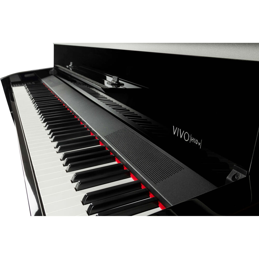 Dexibell VIVO H10V Digital Grand Upright Piano with Bench (Polished Black) - View 7 | MusicMarket