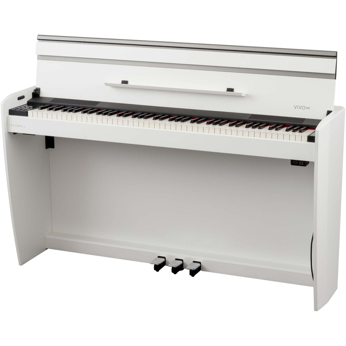 Dexibell VIVO H6 Digital Upright Piano with Bench (Matte White) - View 2 | MusicMarket