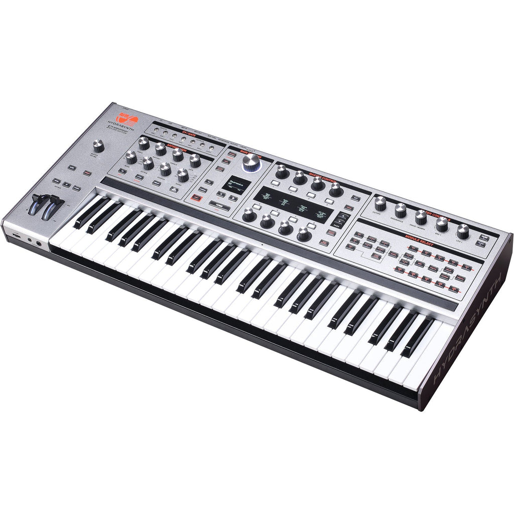 ASM Hydrasynth Keyboard 8-Voice Digital Wave-Morphing Synthesizer - Limited-Edition Silver - View 4 | MusicMarket