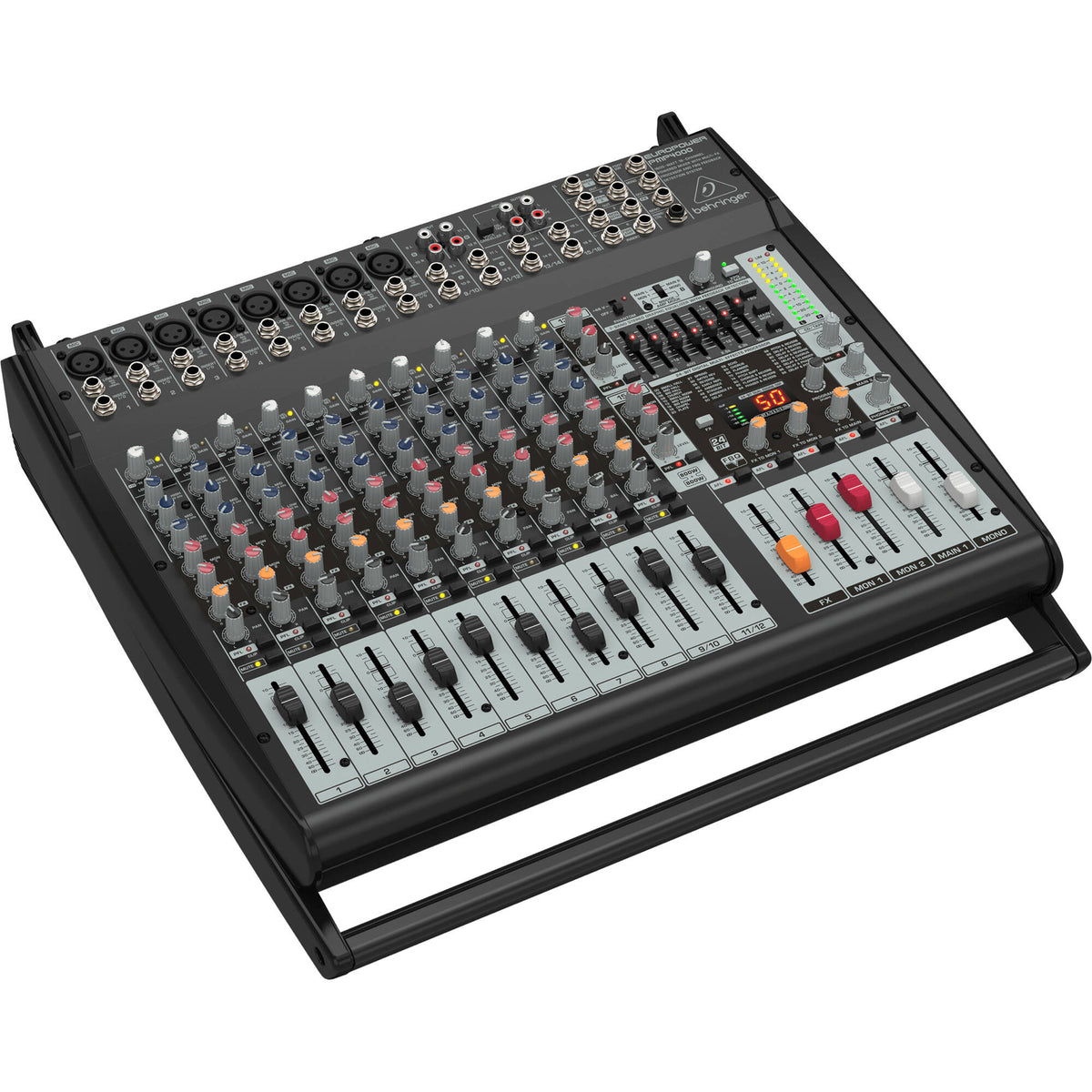 Behringer Europower PMP4000 16-channel 1600W Powered Mixer - View 2 | MusicMarket