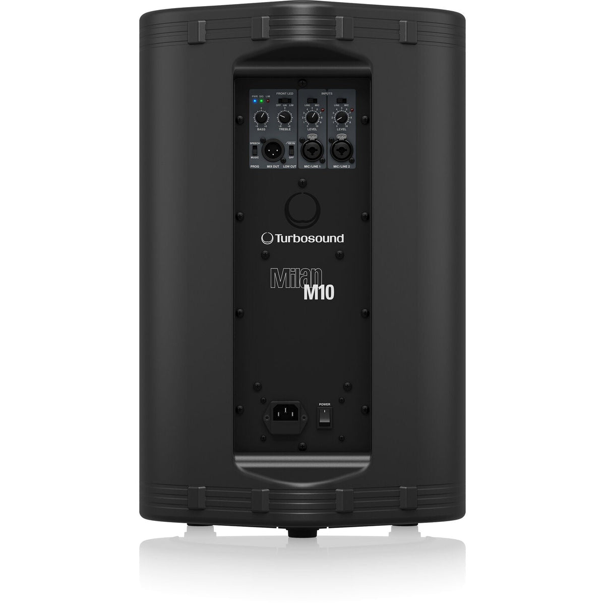 Turbosound M10 Powered 600W 10" Loudspeaker with Klark Teknik DSP - View 4 | MusicMarket