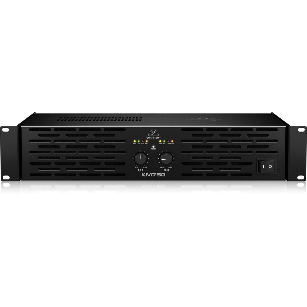 Behringer KM750 750W Stereo Power Amplifier with ATR Technology - View 2 | MusicMarket
