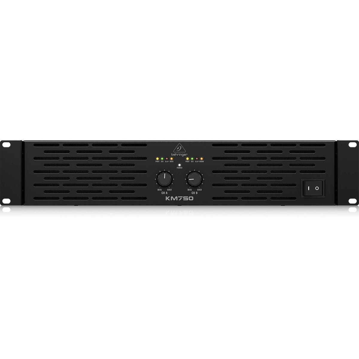 Behringer KM750 750W Stereo Power Amplifier with ATR Technology - MusicMarket