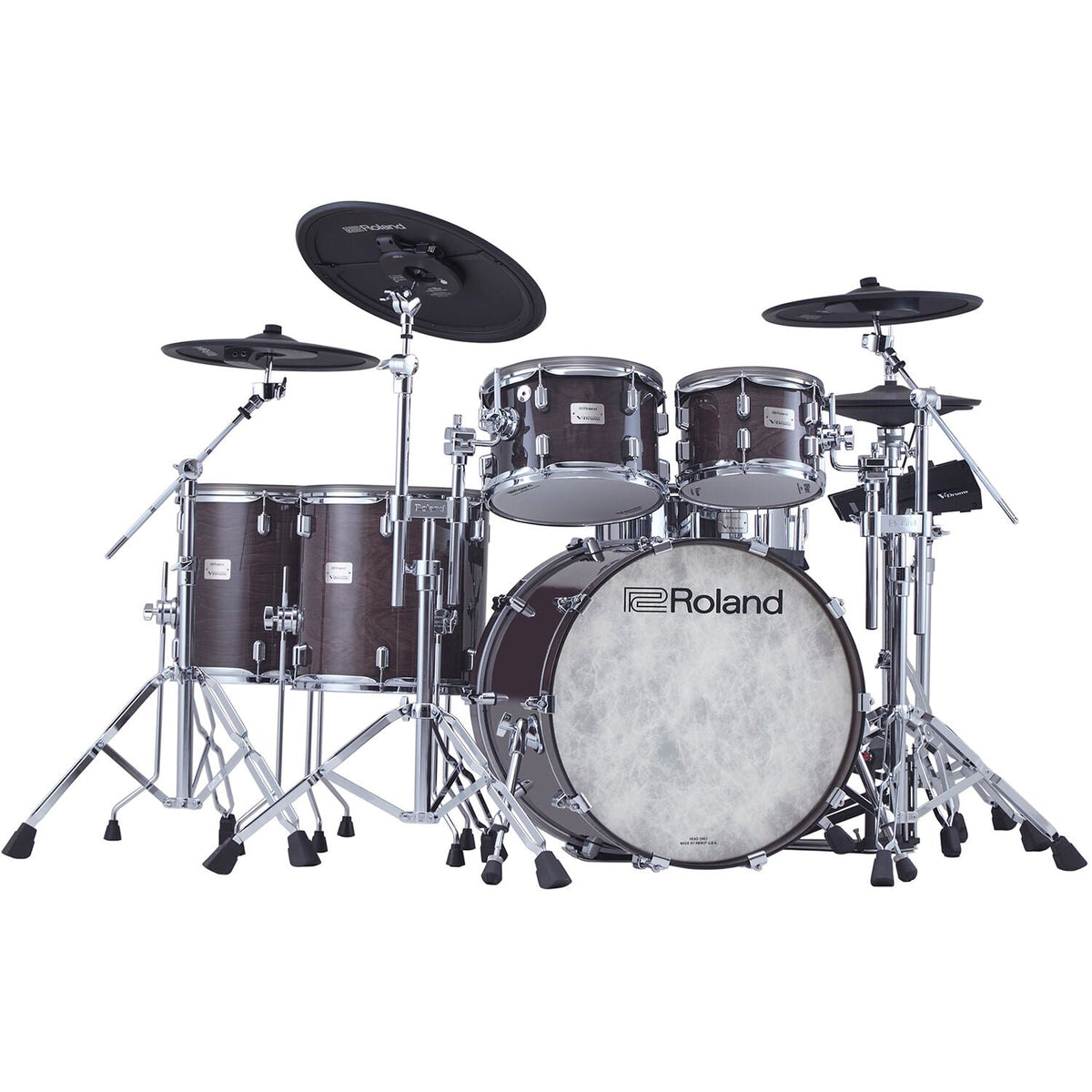 Roland VAD716-GE V-Drums Acoustic Design Kit - Gloss Ebony - MusicMarket
