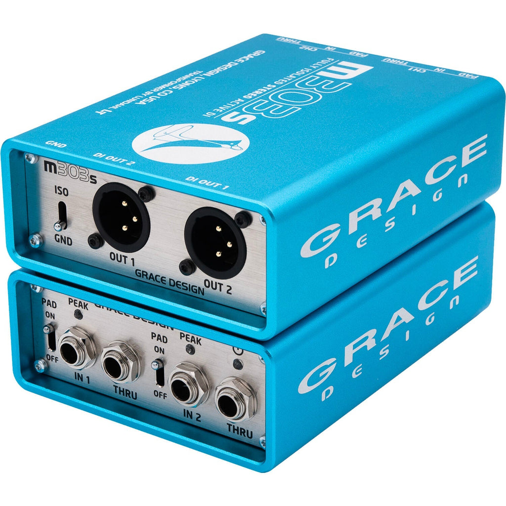 Grace Design m303s Active Stereo Direct Box - View 3 | MusicMarket