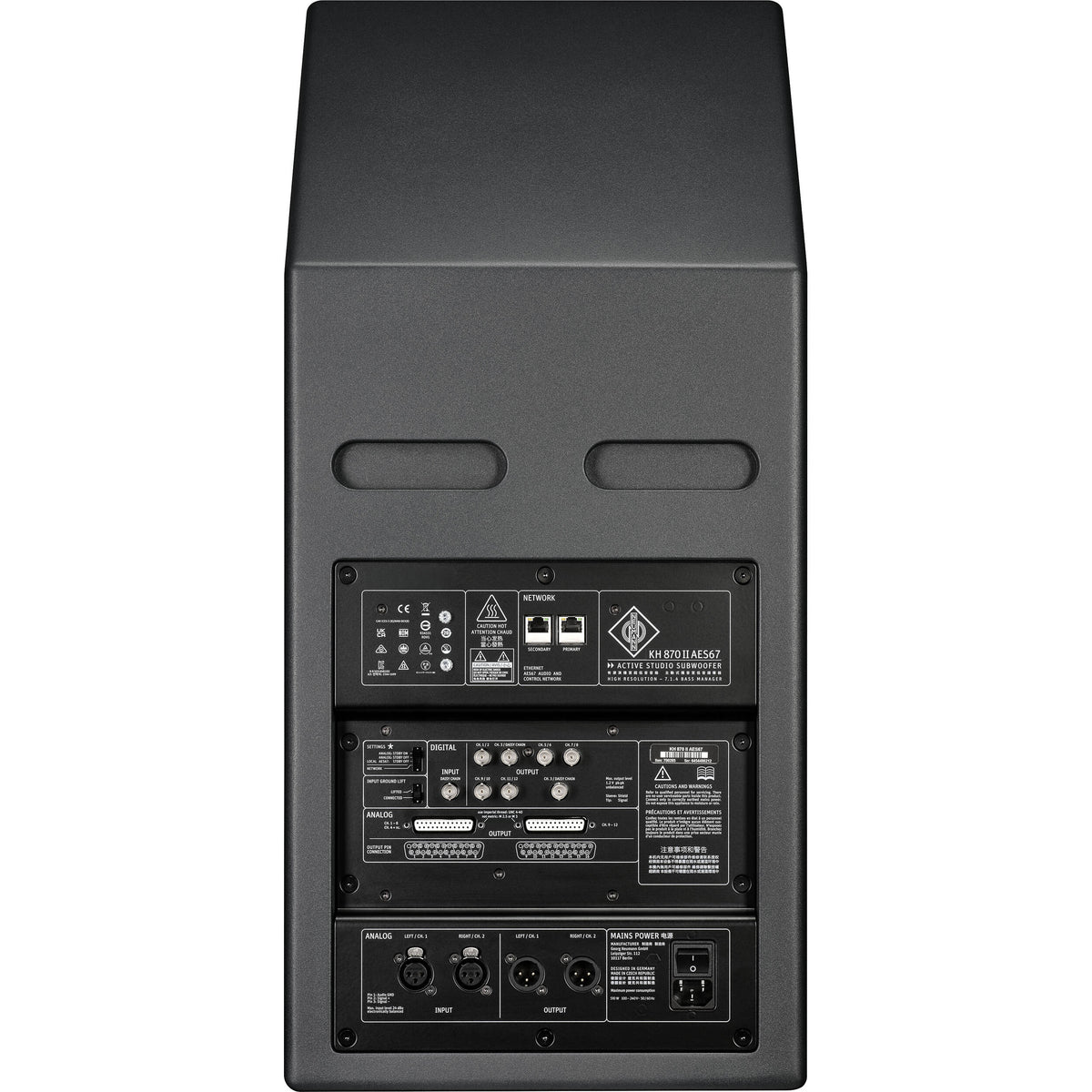 Neumann KH 870 II AES67 Dual 10" Active Studio Subwoofer - View 3 | MusicMarket