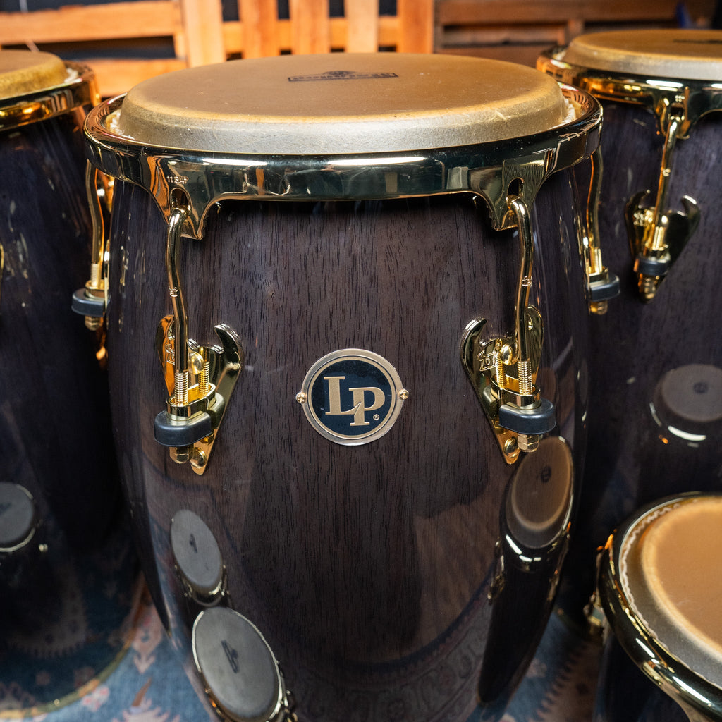 LP Matador Conga and Tumba Set, Siam Oak - Black with Gold Hardware - CHUCKSCLUSIVE - View 4 | MusicMarket