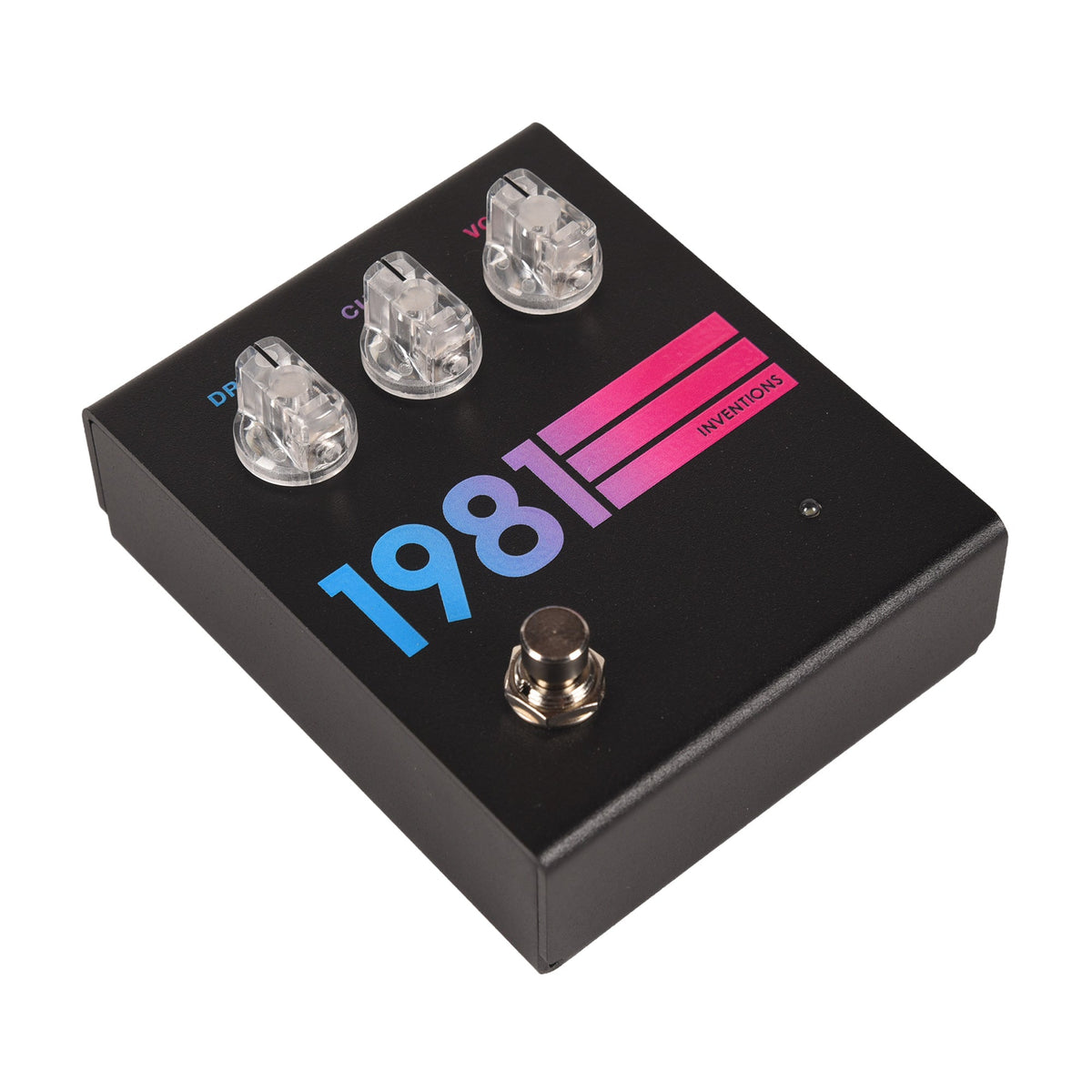 1981 Inventions DRV Overdrive Pedal Black Hyperfade - View 2 | MusicMarket