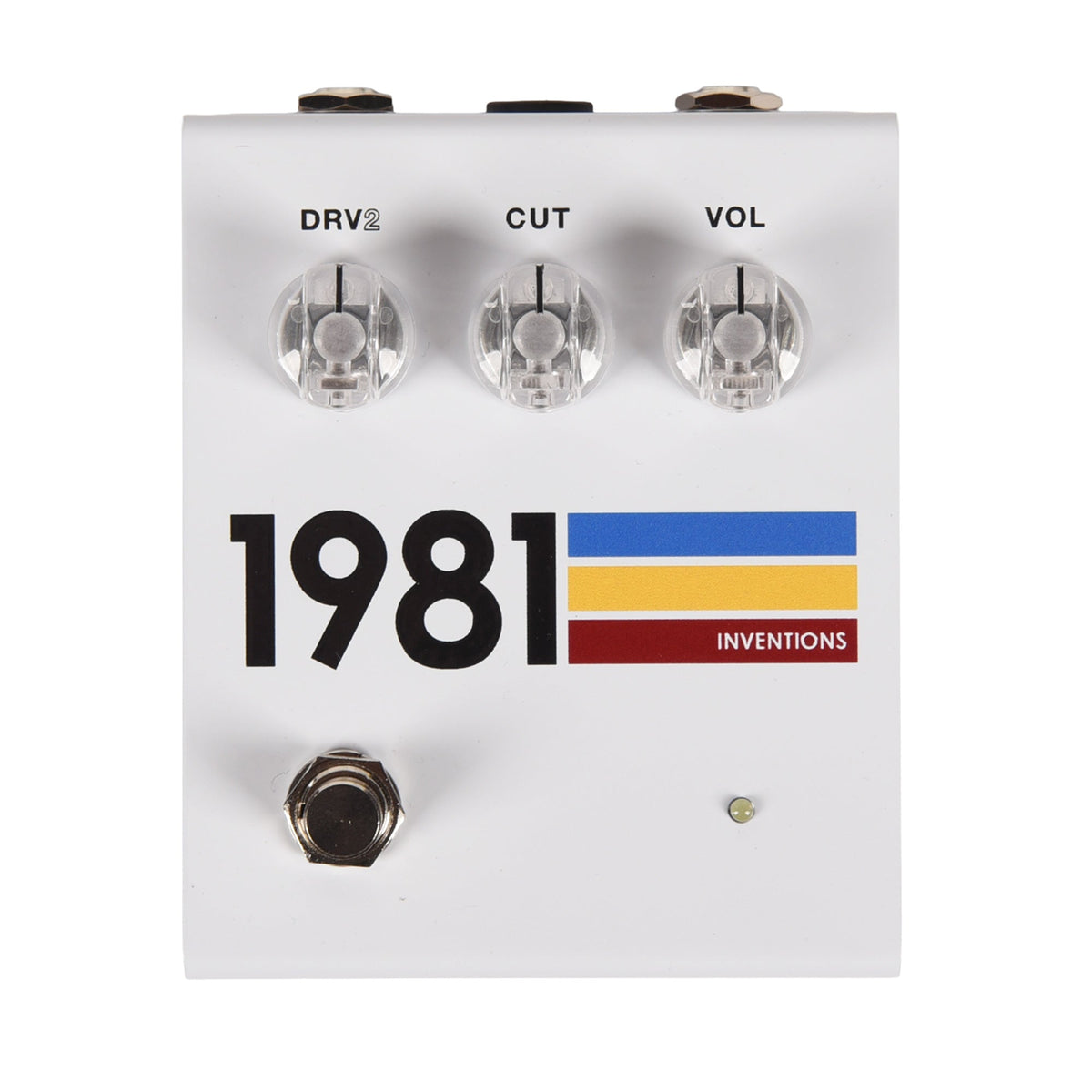 1981 Inventions DRV Overdrive Pedal White Hyperfade - MusicMarket