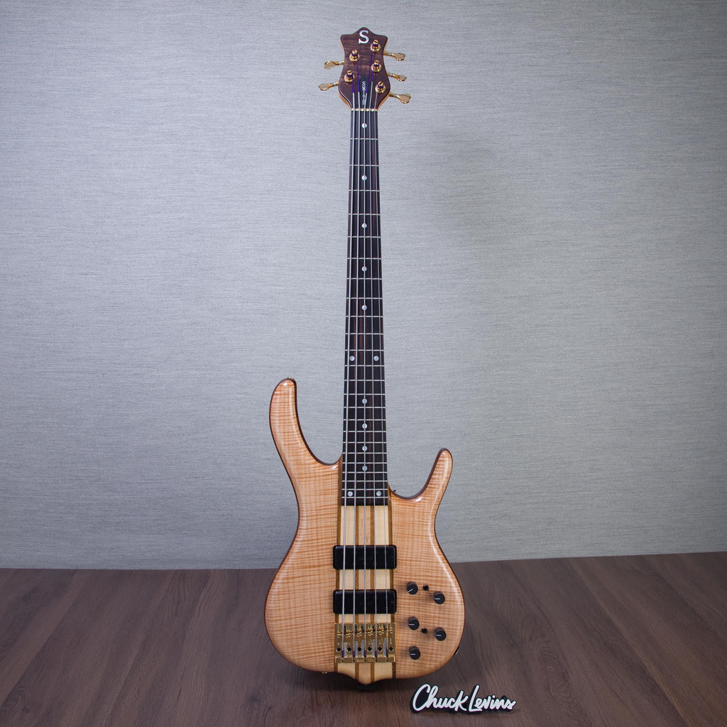 Ken Smith BSR-5WTE White Tiger Elite 5 4A Electric Bass Guitar - #5WTE7088TP26 - View 2 | MusicMarket
