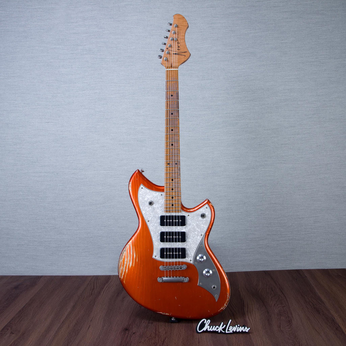 Novo Guitars Limited Edition Serus P2 Electric Guitar - Candy Apple Orange - #26627 - View 2 | MusicMarket
