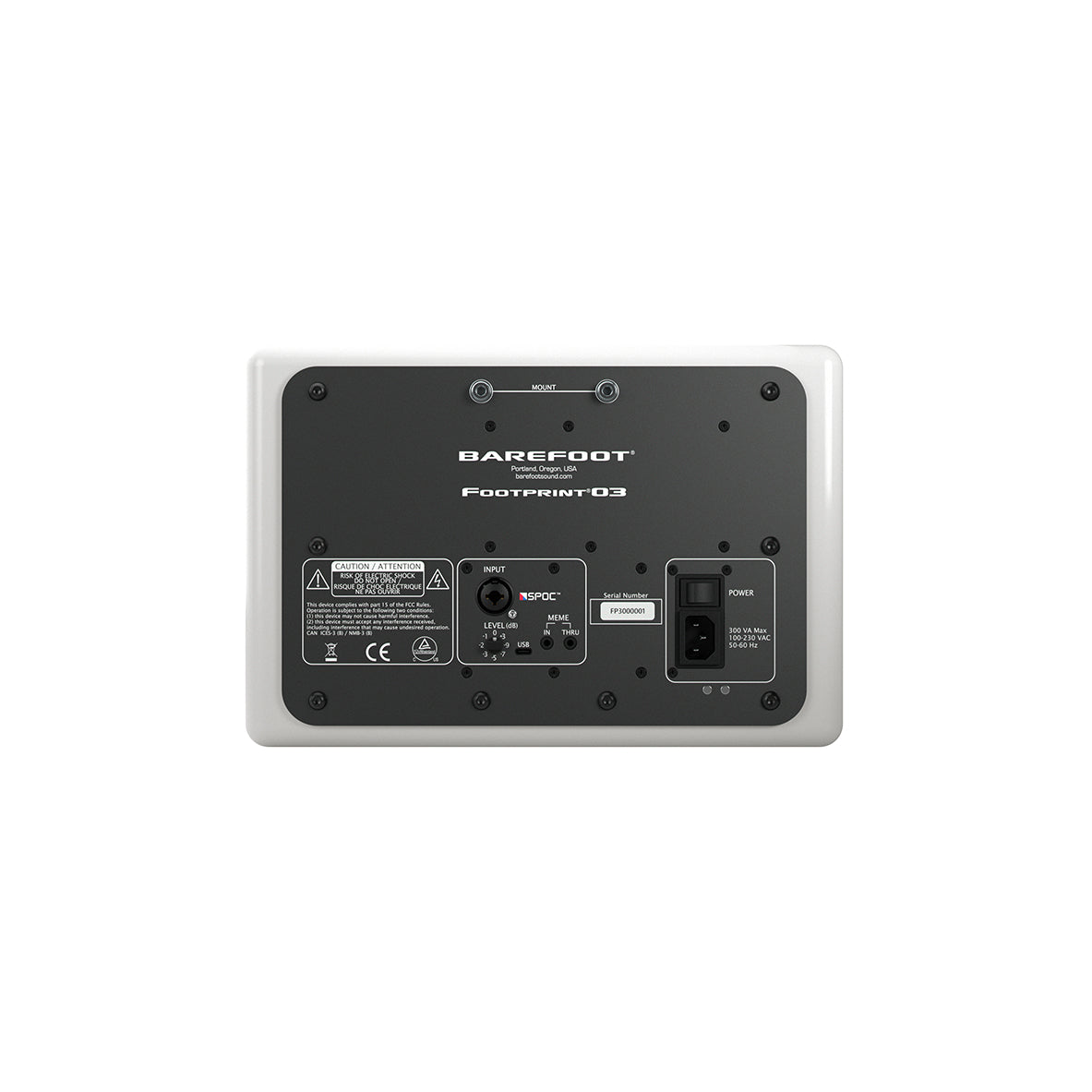 Barefoot Linear White Footprint 03 3-Way Active Near Field Monitor 6-Inch - Pair - View 5 | MusicMarket