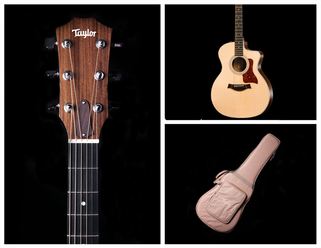 Taylor 214CE Grand Auditorium Acoustic Electric Cutaway with Gig Bag - View 17 | MusicMarket
