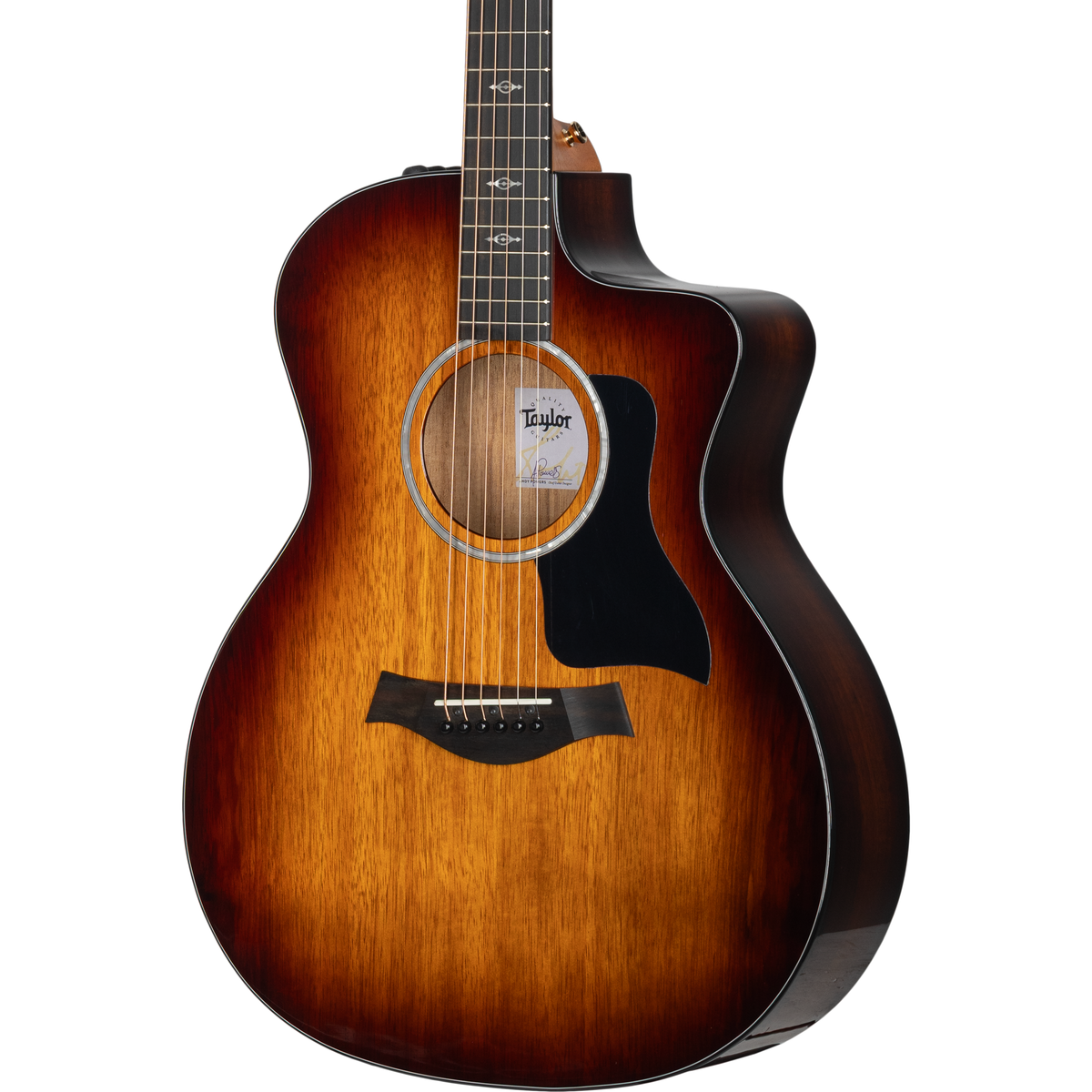Taylor 224ce-K DLX Hawaiian Koa Acoustic Electric Guitar - Shaded Edgeburst - View 7 | MusicMarket