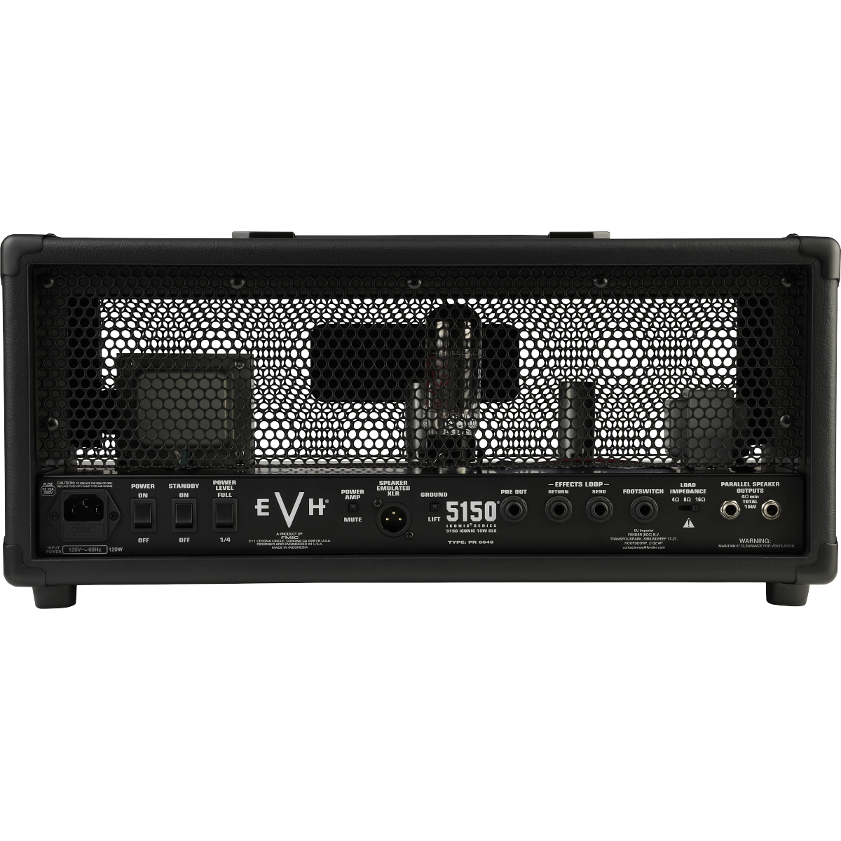 EVH 5150 Iconic Series 15W 6L6 Head Amp - Black - View 6 | MusicMarket