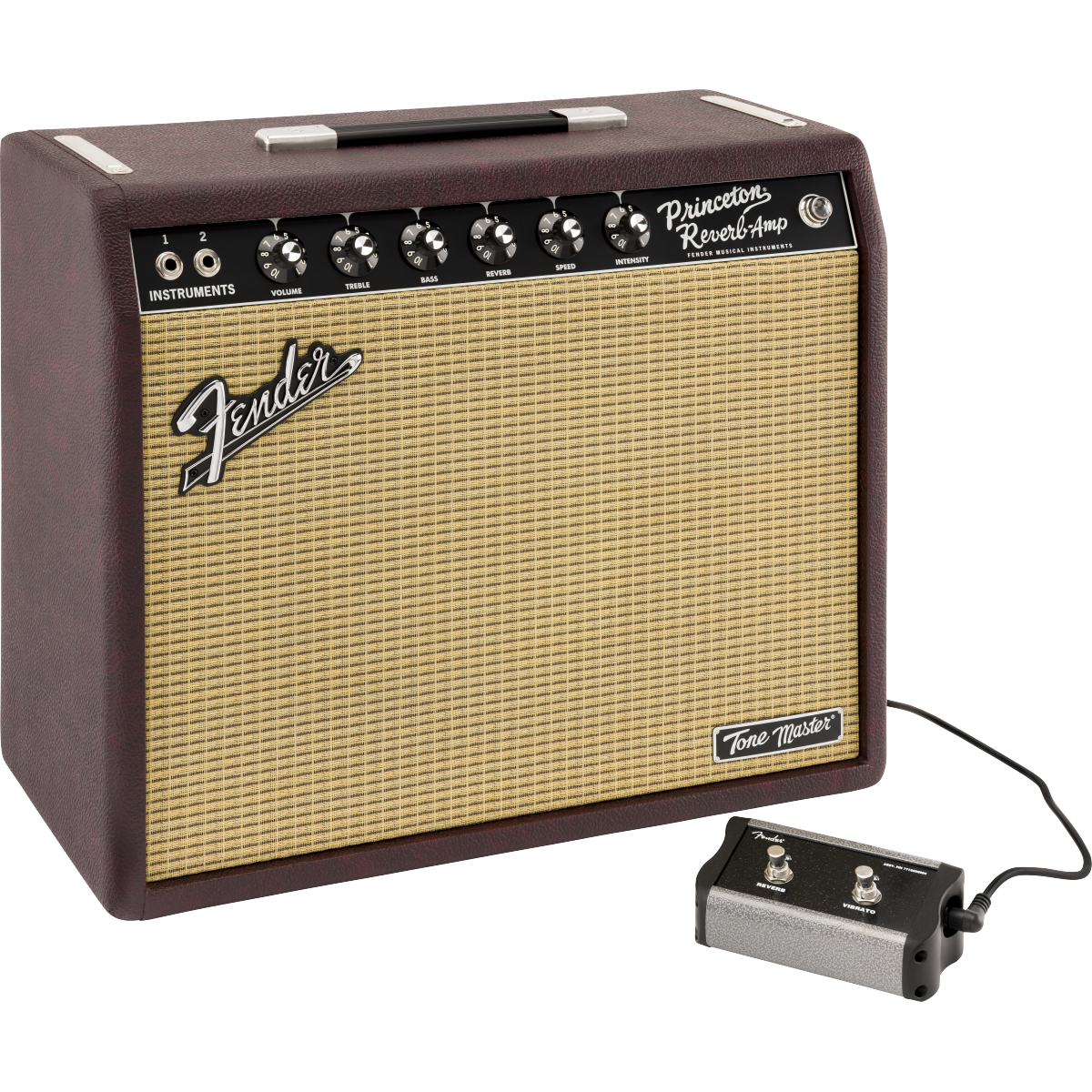 Fender FSR Tone Master Princeton 12-Watt Combo Amp, 120V - Wine - View 5 | MusicMarket