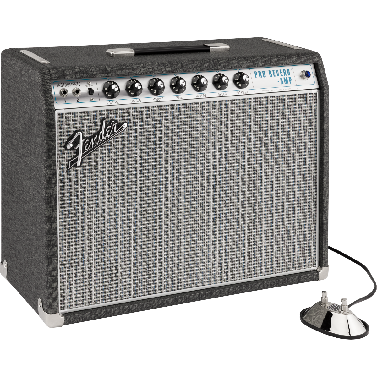 Fender FSR ’68 Custom Pro Reverb 40-Watt Combo Amp, 120V - Pewter Redback - View 5 | MusicMarket