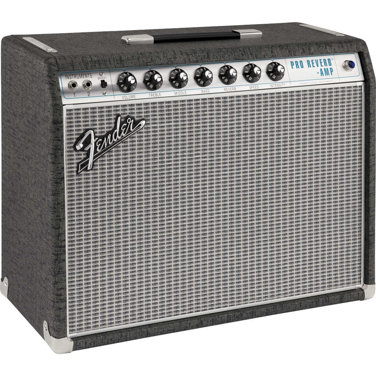 Fender FSR ’68 Custom Pro Reverb 40-Watt Combo Amp, 120V - Pewter Redback - View 2 | MusicMarket