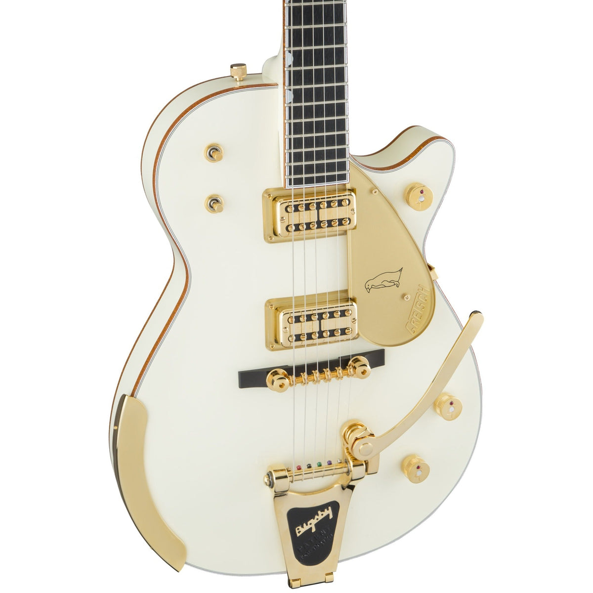 Gretsch G6134T-58 Vintage Select ’58 Penguin with Bigsby Guitar - Vintage White - View 9 | MusicMarket