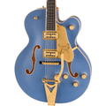 Gretsch Falcon Hollow Body w/ String-Thru Bigsby & Gold Hardware, Cerulean Smoke - MusicMarket
