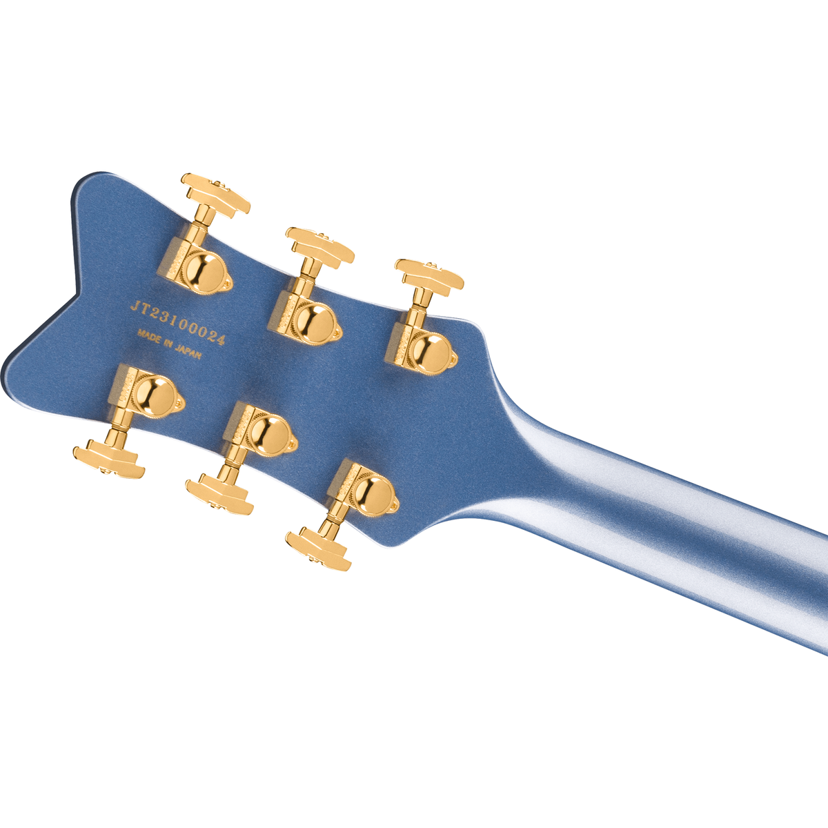 Gretsch Falcon Hollow Body w/ String-Thru Bigsby & Gold Hardware, Cerulean Smoke - View 5 | MusicMarket