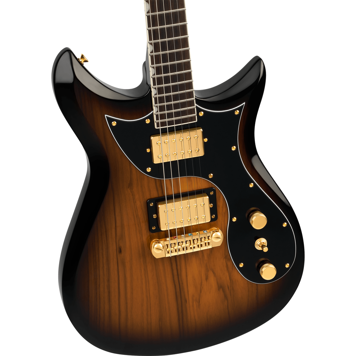 Gretsch Limited Edition Electromatic Black Limba CVT - Rosewood Fingerboard, Sunburst - View 6 | MusicMarket