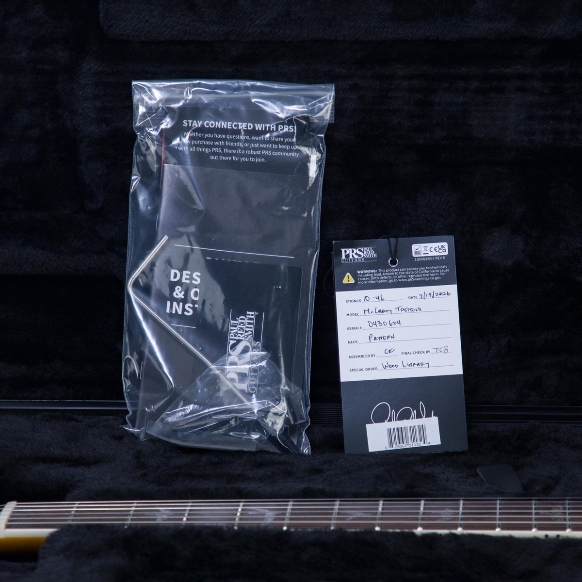 PRS Wood Library McCarty Tremolo With 408 Switching Electric Guitar - Vintage Yellow - #260430604 - View 11 |