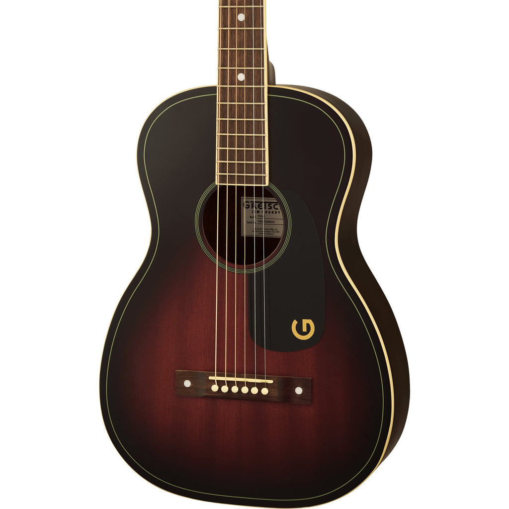 Gretsch Jim Dandy Parlor Guitar - Walnut Fingerboard, Deep Cherry Burst - MusicMarket